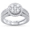 1.00ct Round Cut Diamond 14kt White Gold Bridal Set - 01MG42